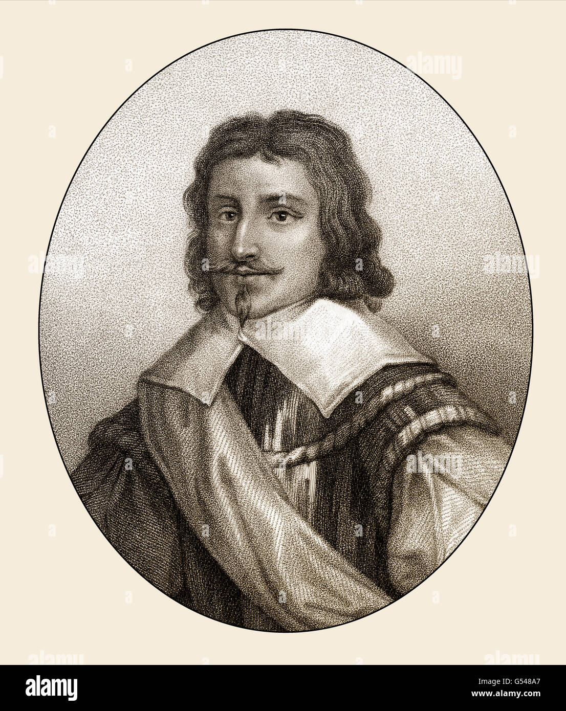 Robert Greville, 2º Barón de Brooke, 1607-1643, una guerra civil inglesa cabeza redonda general Foto de stock