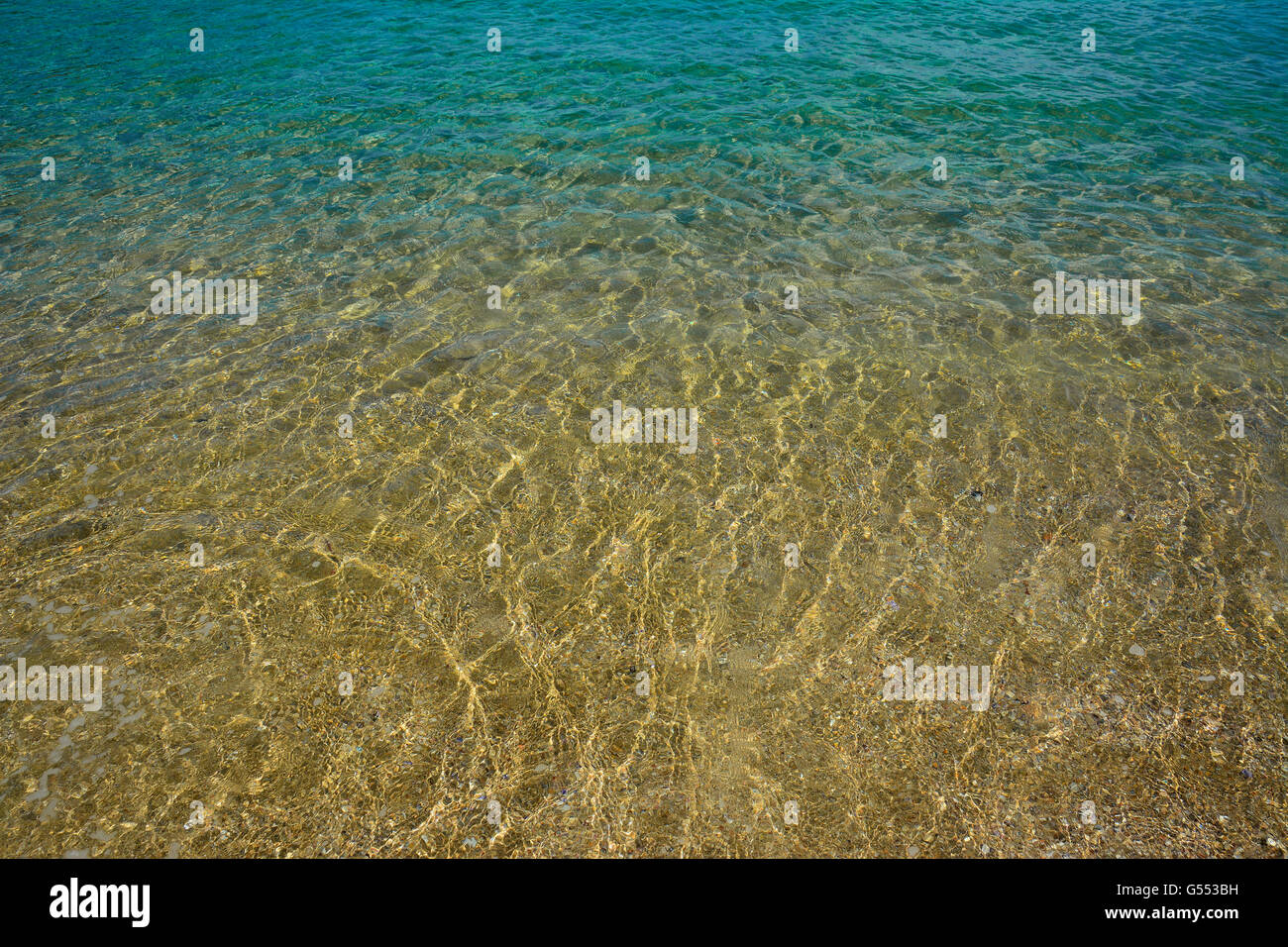 Patrón de mar transparente Foto de stock