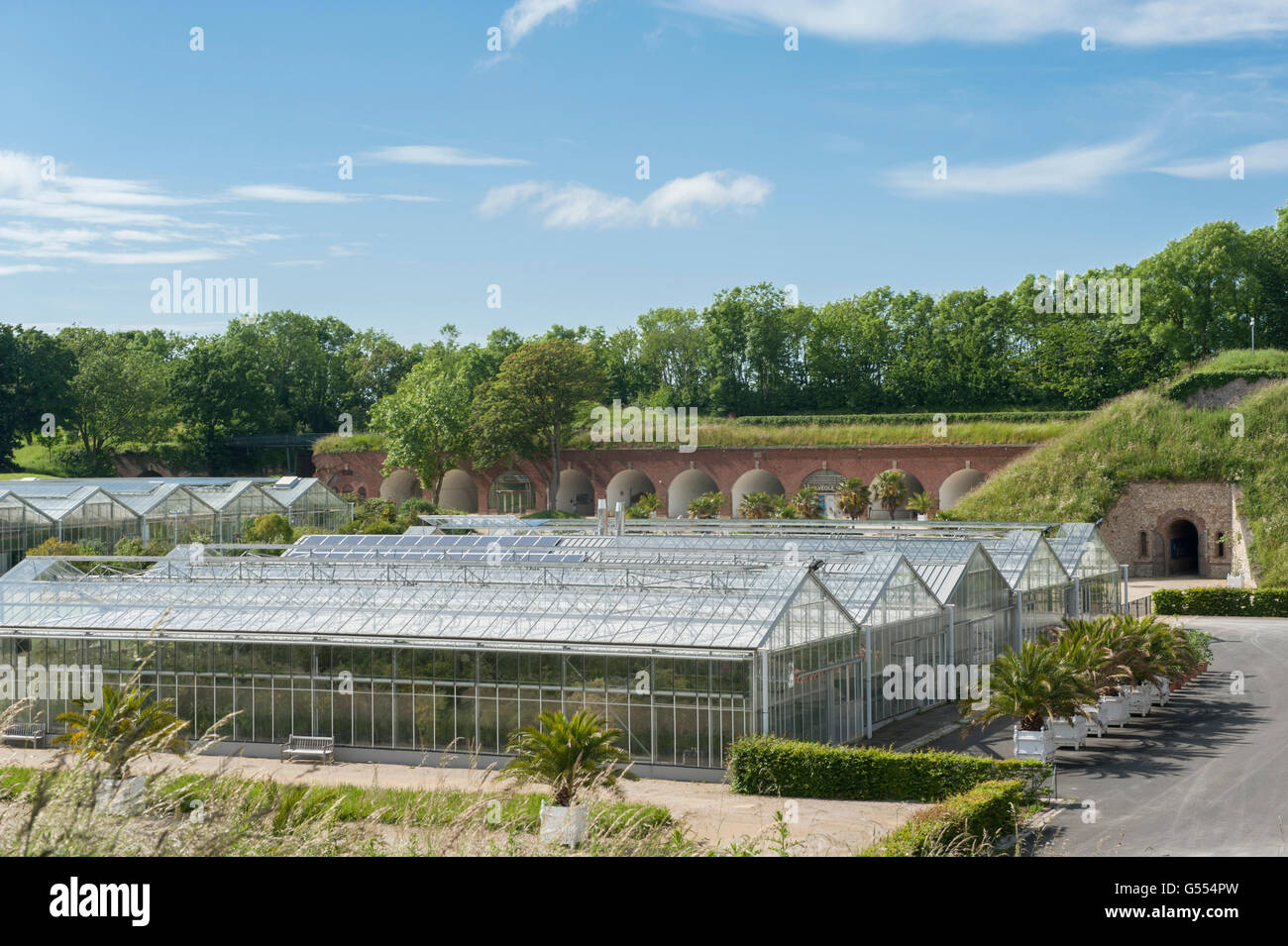 Los jardines colgantes (Jardins Suspendus) en Fort Sainte-Adresse, Le Havre,  Normandía, Francia Fotografía de stock - Alamy
