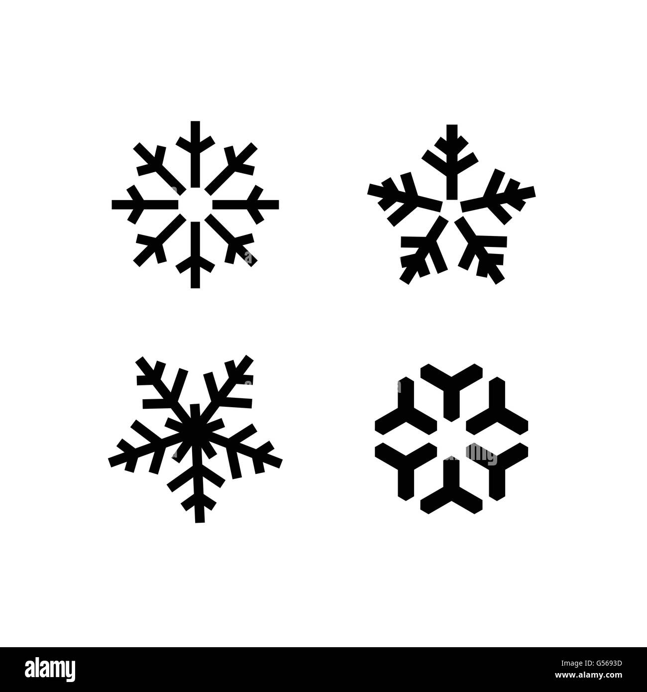 Copo de nieve cristal de nieve Imágenes de stock en blanco y negro - Página  2 - Alamy