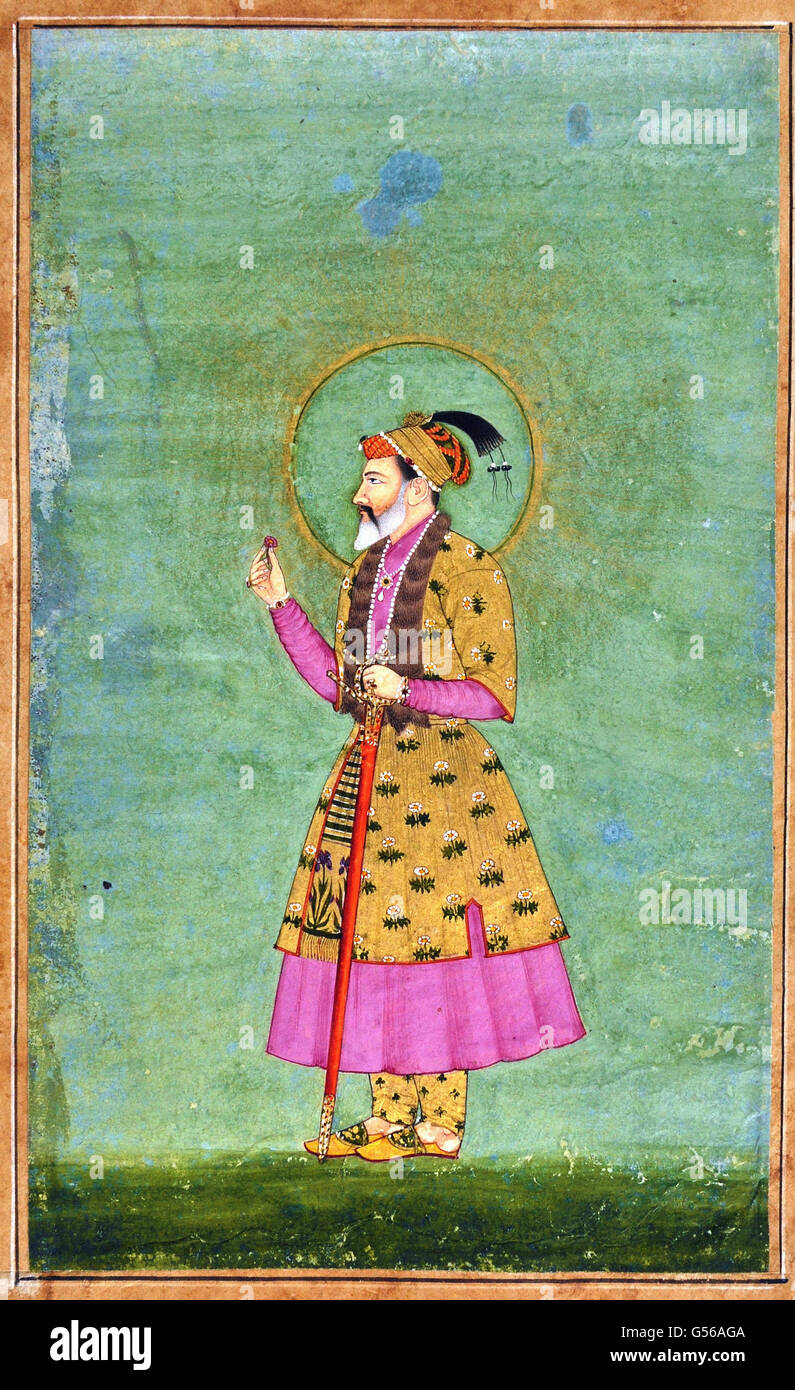 Emperador Mughal Shahjahan Foto de stock