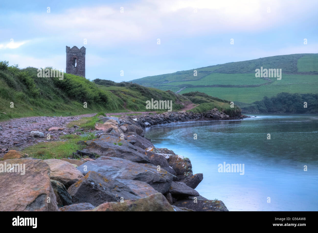 Dingle Bay, la península Dingle, Condado de Kerry, Irlanda Foto de stock