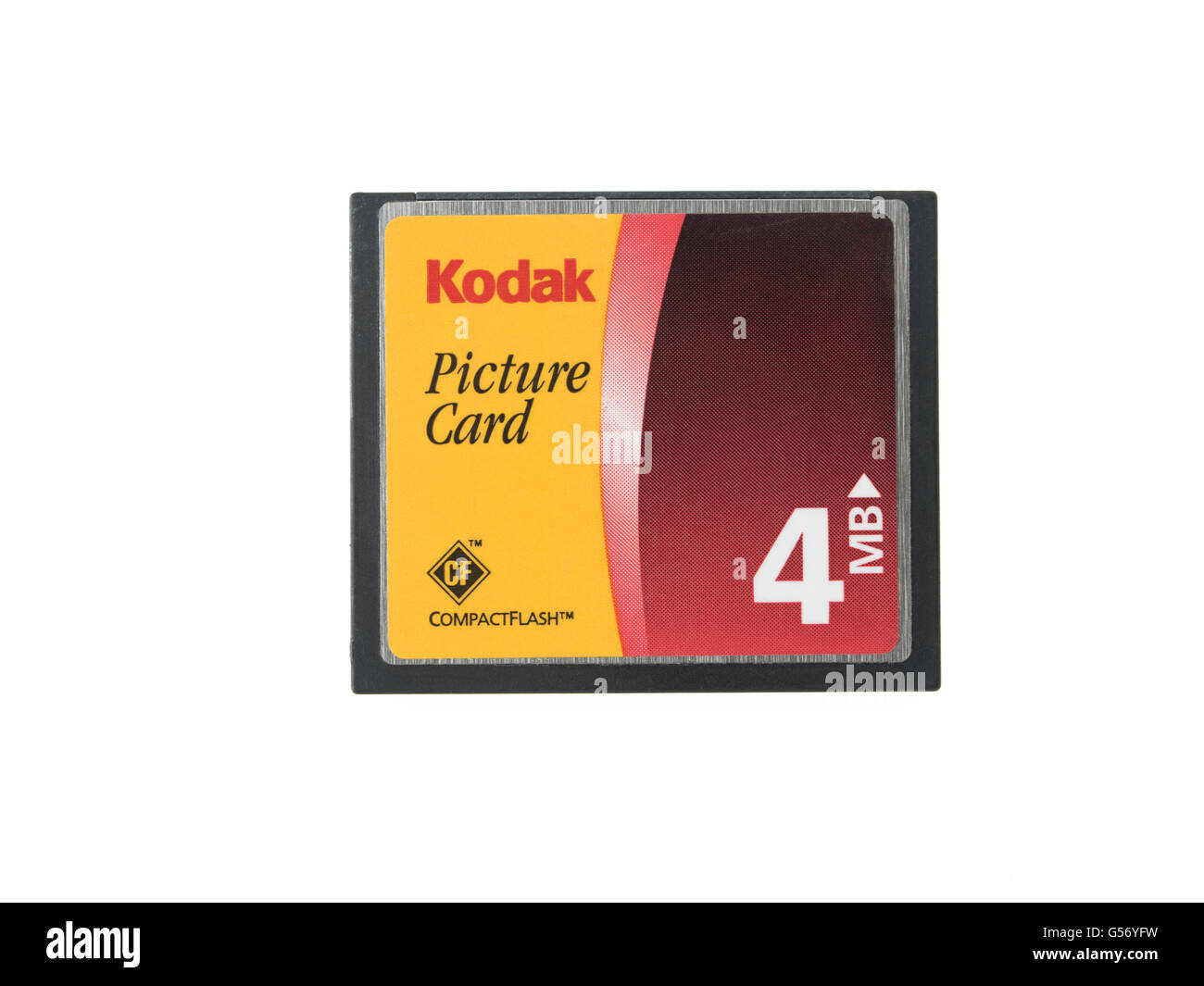 Compact Flash KODAK Picture Card de 4MB de almacenamiento digital media Foto de stock
