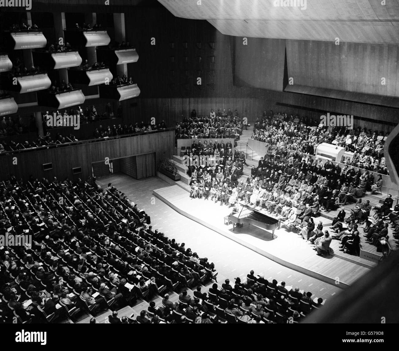 Música - Vladimir Horowitz Concierto - Royal Festival Hall Foto de stock