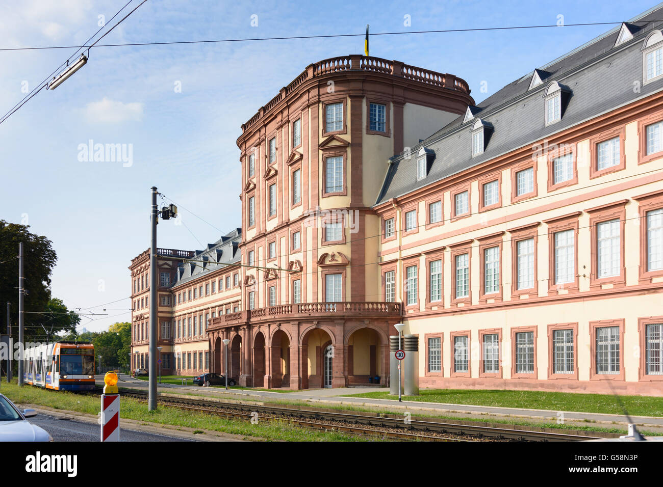 Palacio Mannheim, Mannheim, Alemania, en el Estado federado de Baden-Württemberg, Kurpfalz Foto de stock