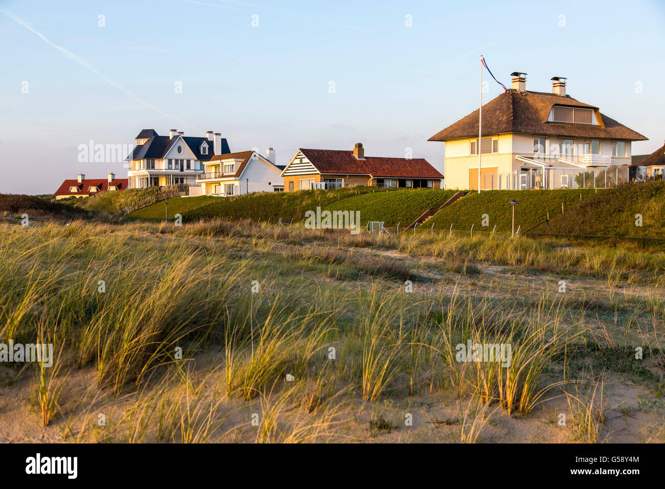 Ciudad costera del Mar del Norte Noordwijk, Países Bajos, Foto de stock