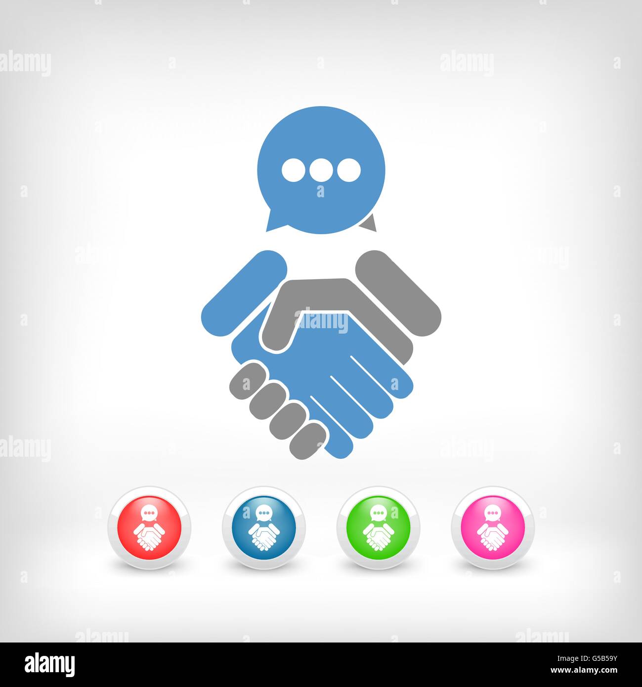Dialogo Para Llegar A Un Acuerdo Imagen Vector De Stock Alamy