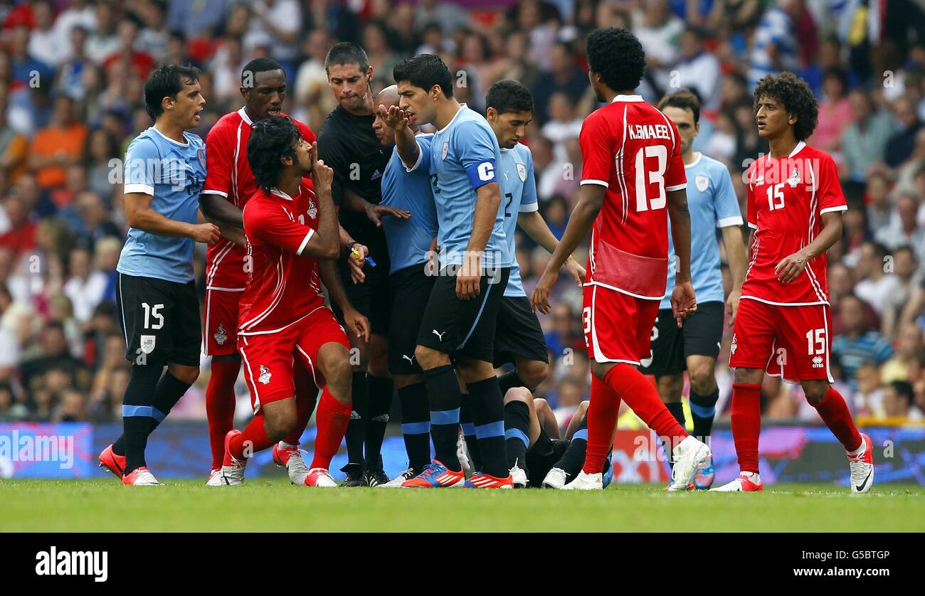 LUIS SUAREZ URUGUAY & Liverpool FC Juegos Olímpicos de Londres 2012 MENS  FÚTBOL, UA V EMIRATES URUGUAY, Old Trafford, Manchester, Inglaterra, 26 de  julio de 2012 GAN55664 ¡ADVERTENCIA! Esta fotografía sólo podrán