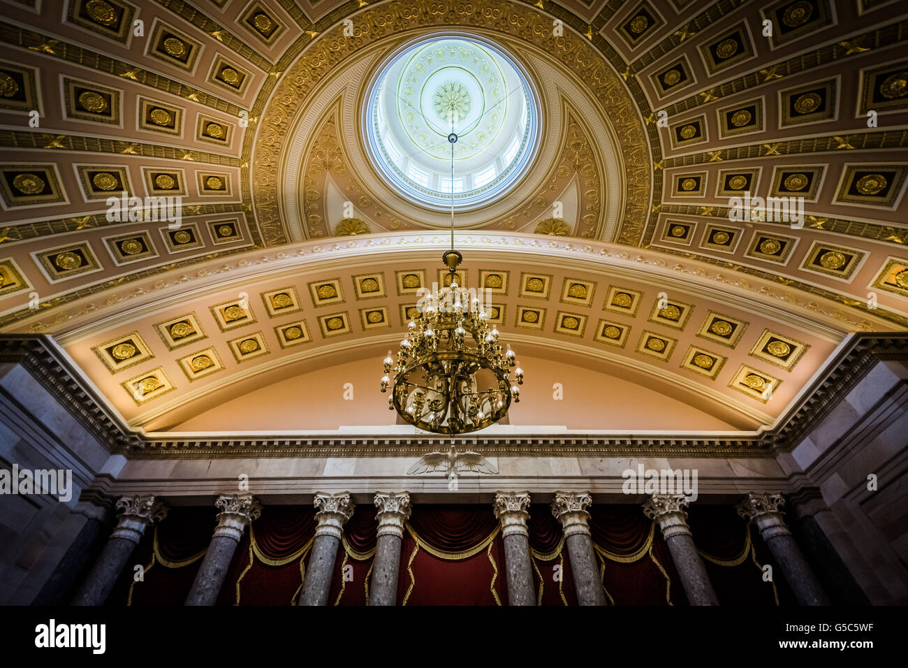 El National Statuary Hall, en el Capitolio de los Estados Unidos, en Washington, DC. Foto de stock
