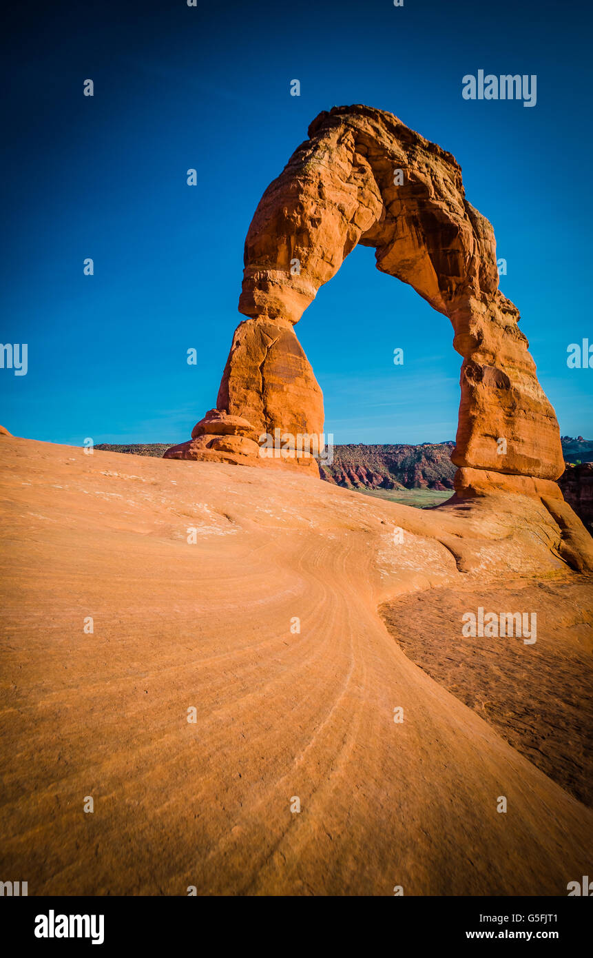 El Parque Nacional de Arches, en Utah maravilloso Foto de stock