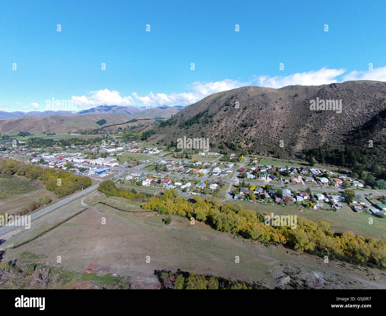 Kurow, Waitaki Valley, North Otago, Isla del Sur, Nueva Zelanda Foto de stock