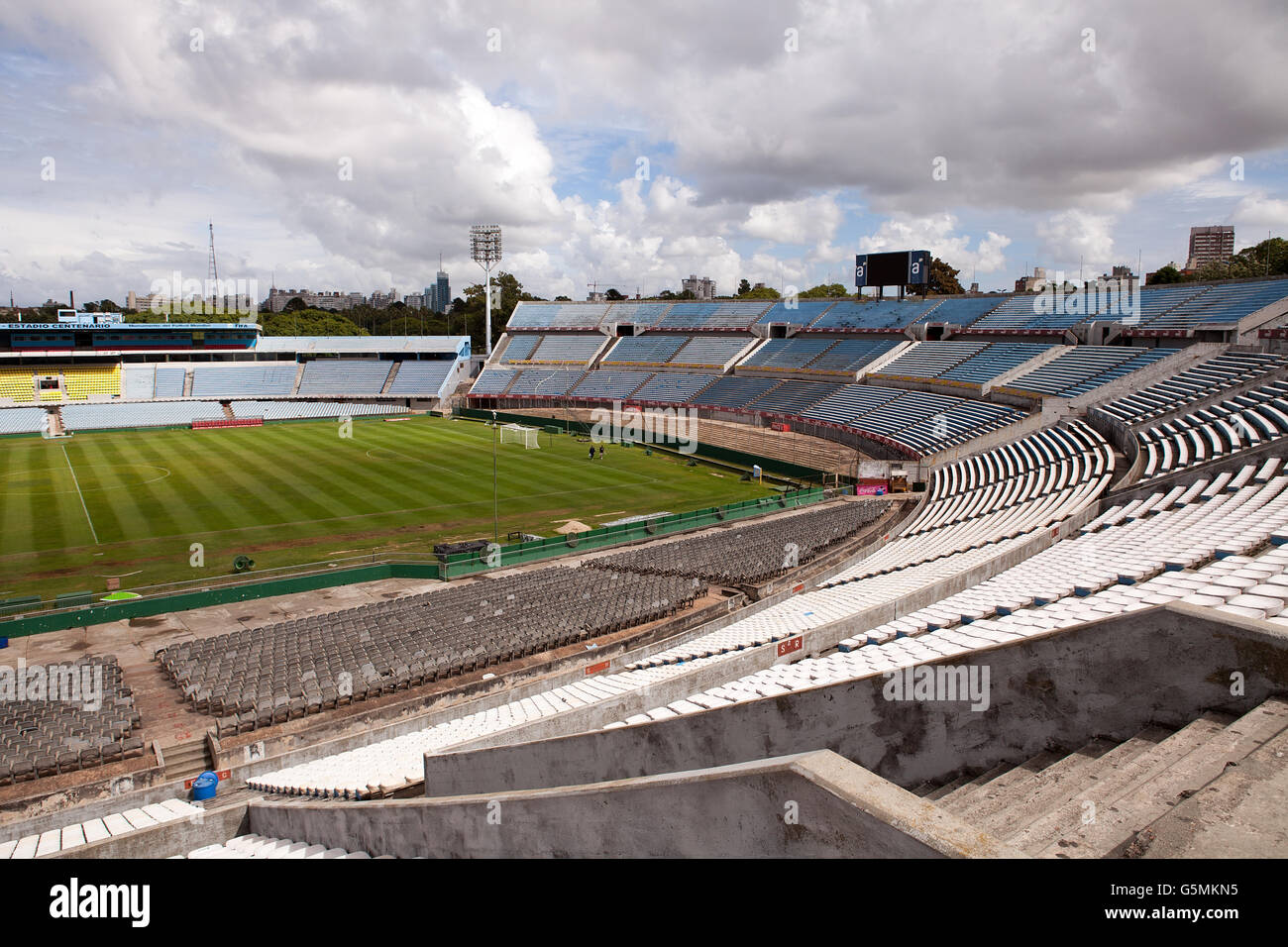 El estadio de fútbol Centenario, Montevideo. Foto de stock
