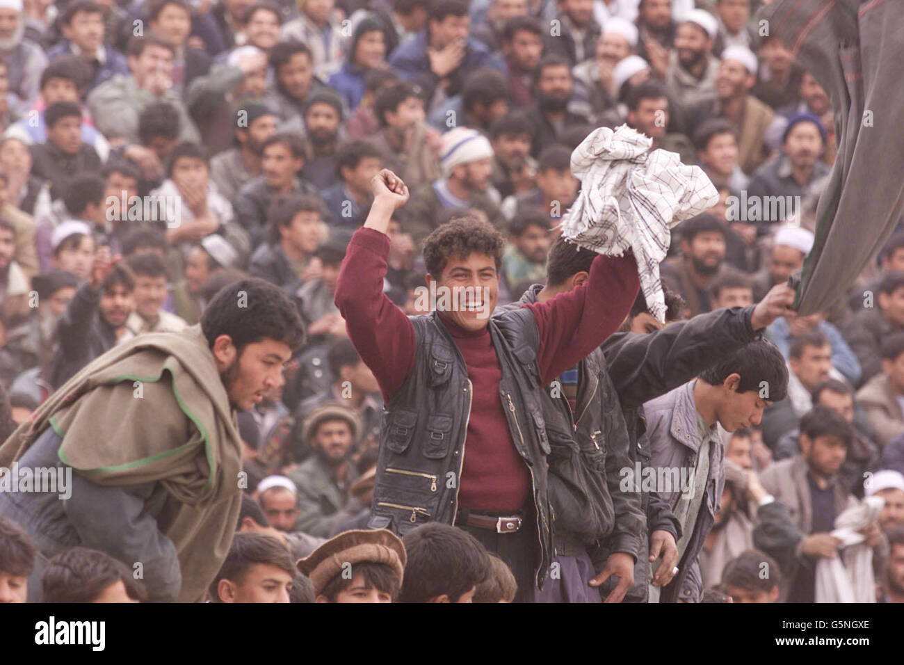 Afganistán ISAF v partido de fútbol Foto de stock