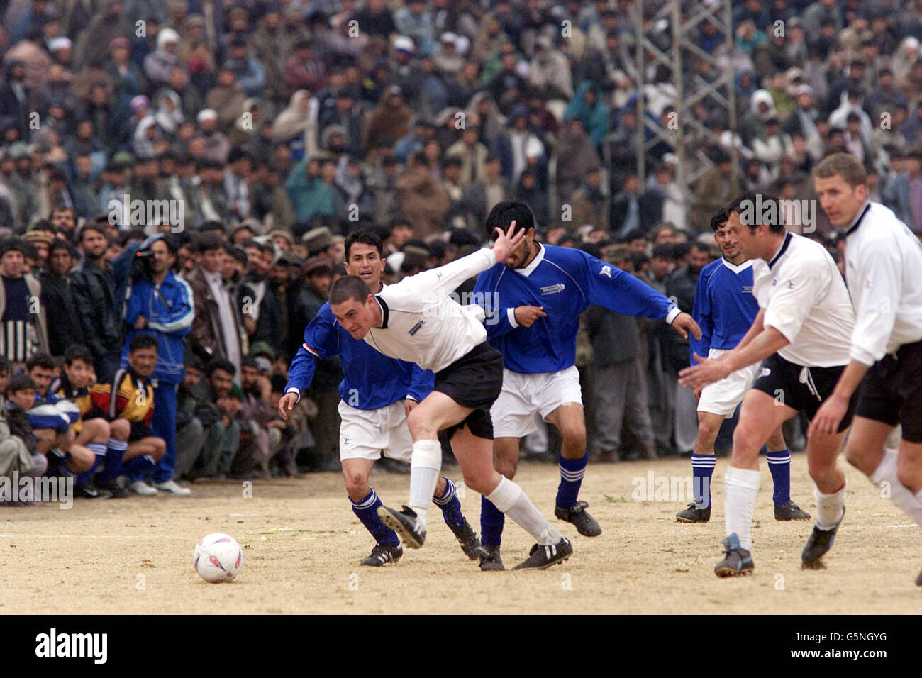 Afganistán partido de fútbol Foto de stock