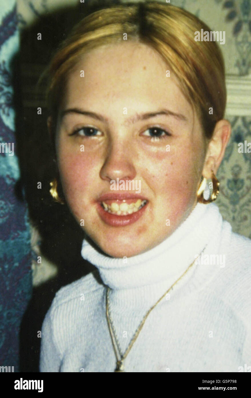 Falta Clair Smith. Desaparecidos Darlington girl13 años de edad Clair Smith Foto de stock