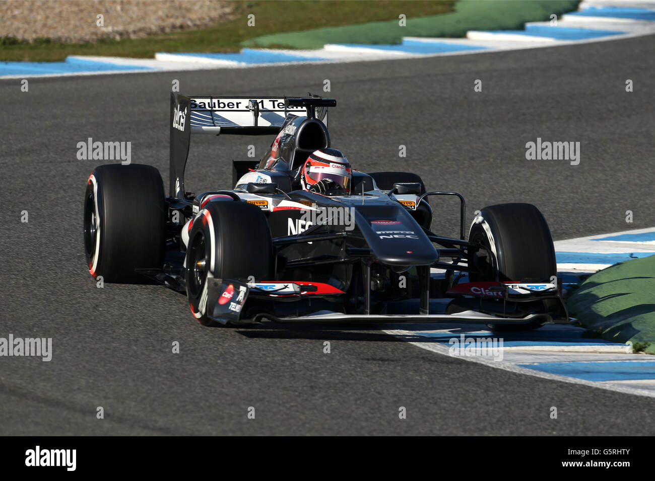 Fórmula Uno - Prueba Día Dos - Circuito de Jerez. Nico Hulkenberg, Sauber Foto de stock