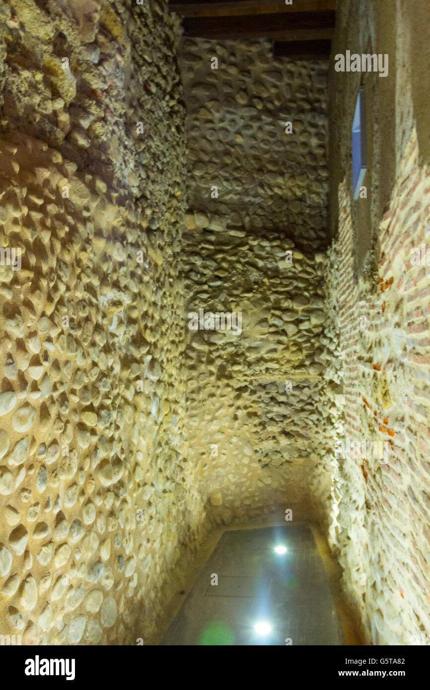 Antigua Muralla de tiempos medievales. Foto de stock