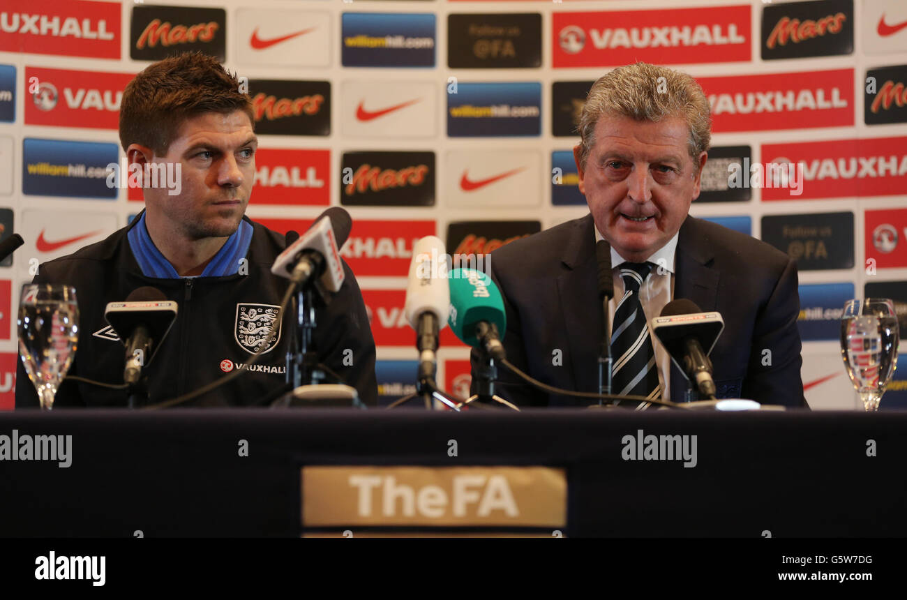 Fútbol - amistoso internacional - Brasil - Inglaterra Inglaterra v conferencia de prensa - Hyatt Regency Foto de stock