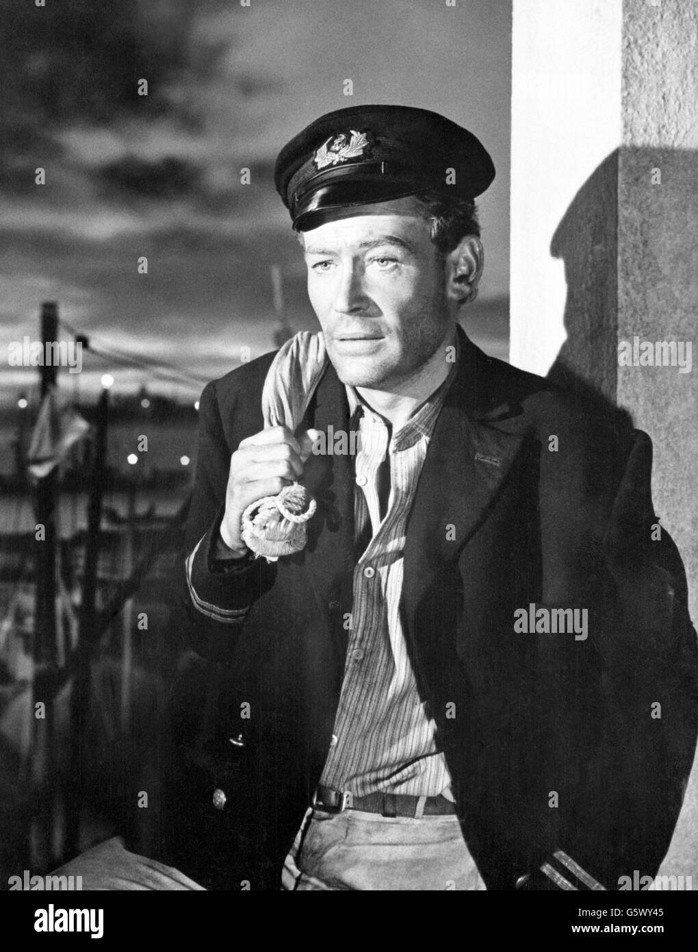Peter O'Toole como protagonista de la película Lord Jim, que fue rodada