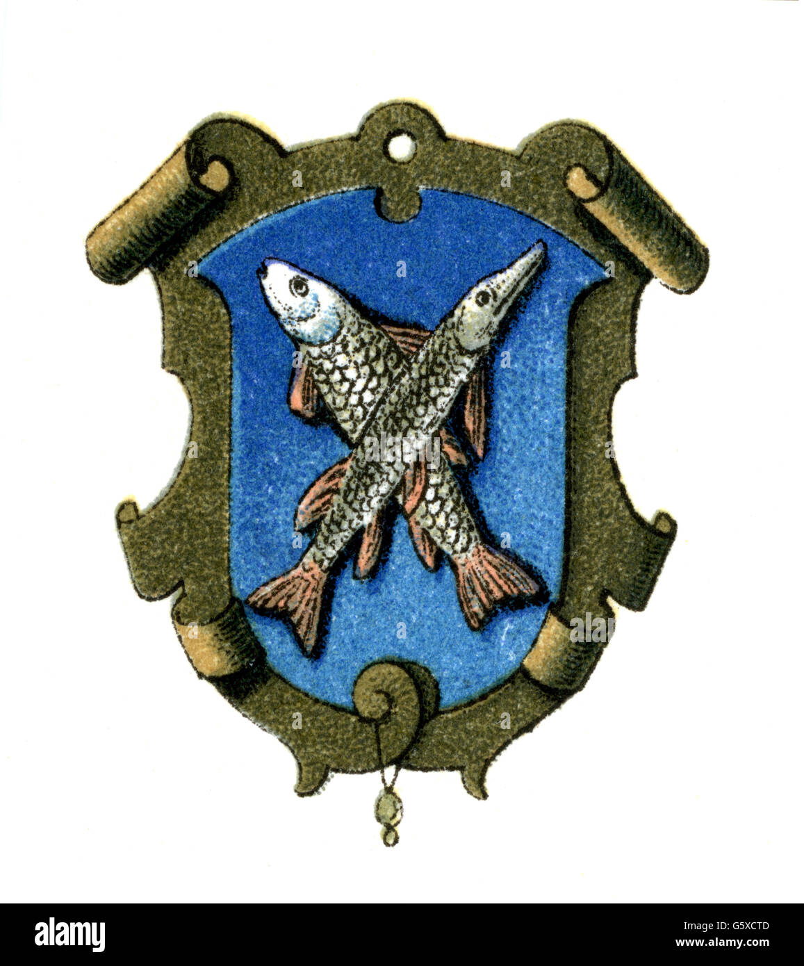 Escudo de armas de pescado Imágenes recortadas de stock Alamy
