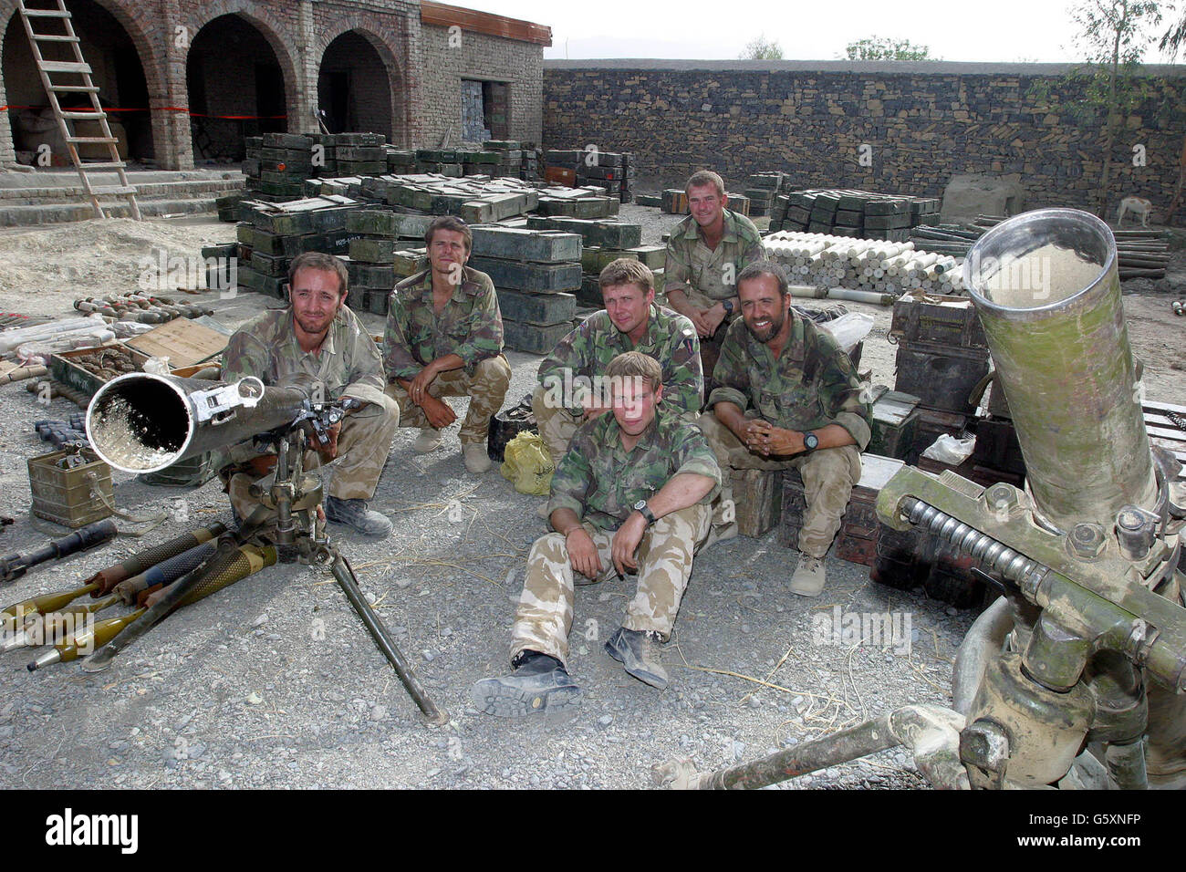 Afganistán armas encontradas Foto de stock