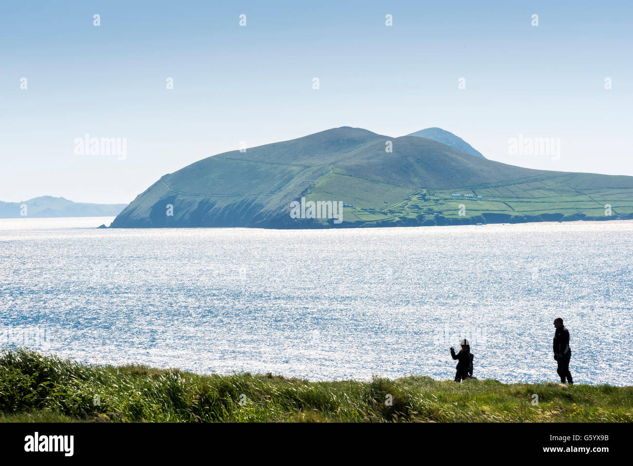 Las Islas Blasket, Kerry, Irlanda, Camino del atlántico salvaje Foto de stock