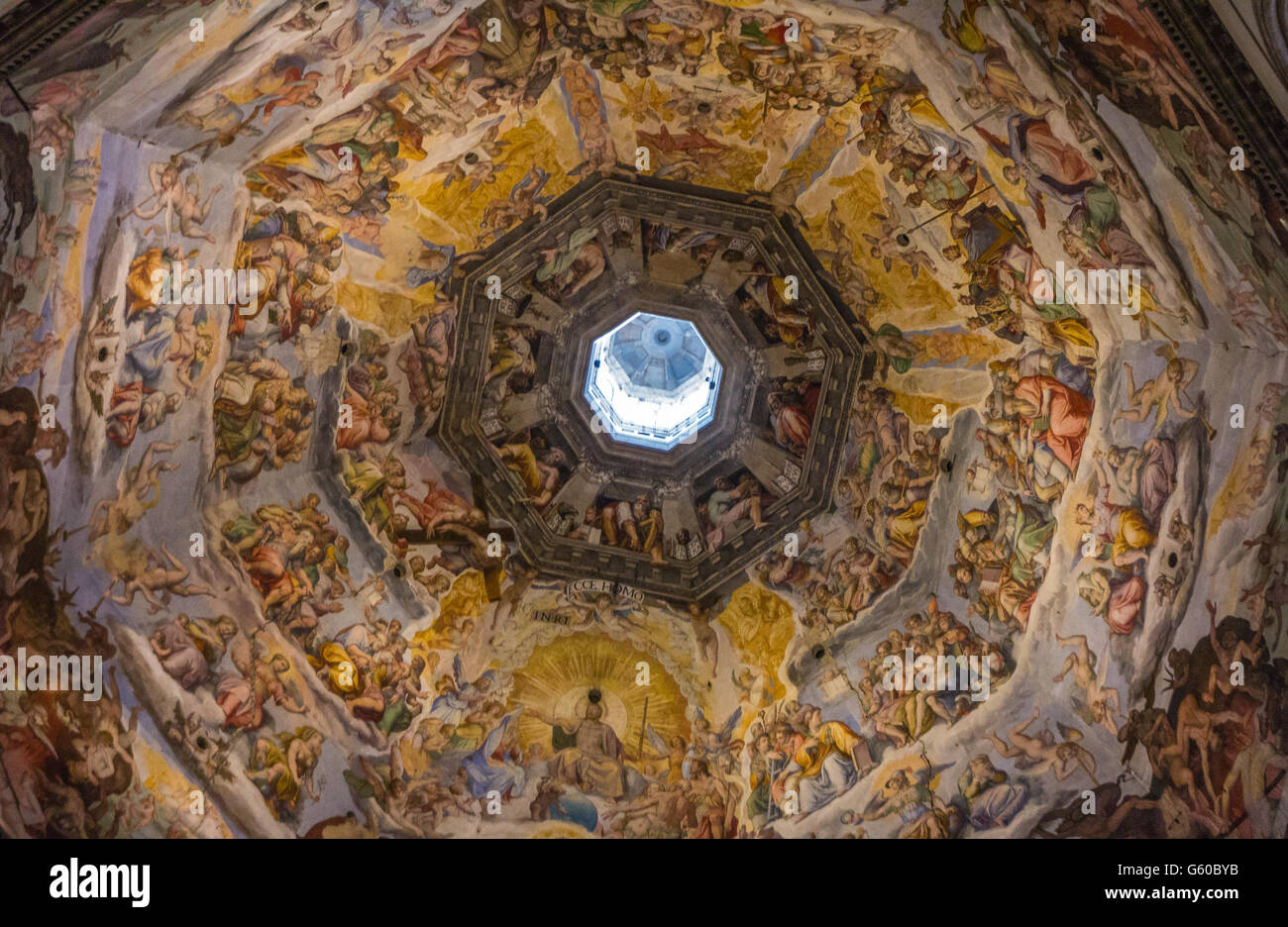 La cúpula de la Catedral de Florencia Foto de stock