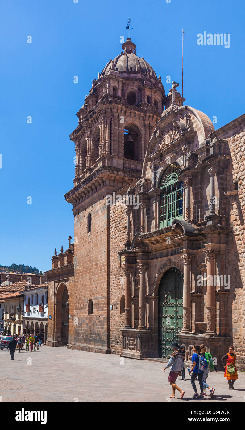 Basílica Menor de la Merced, en la Calle Mantas en Cusco, Peru. Foto de stock