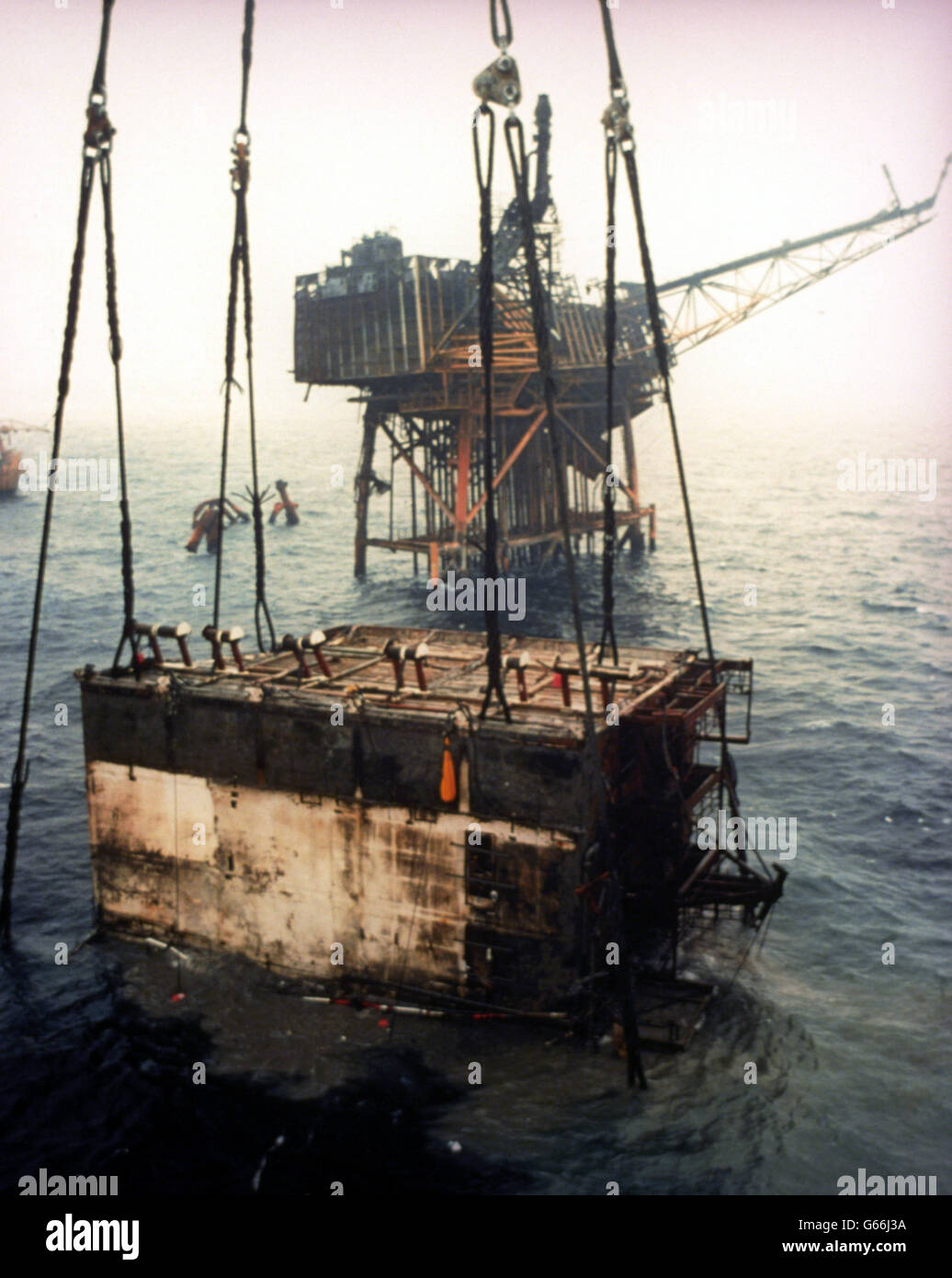 Los accidentes y desastres Explosión/Fire Plataforma petrolífera