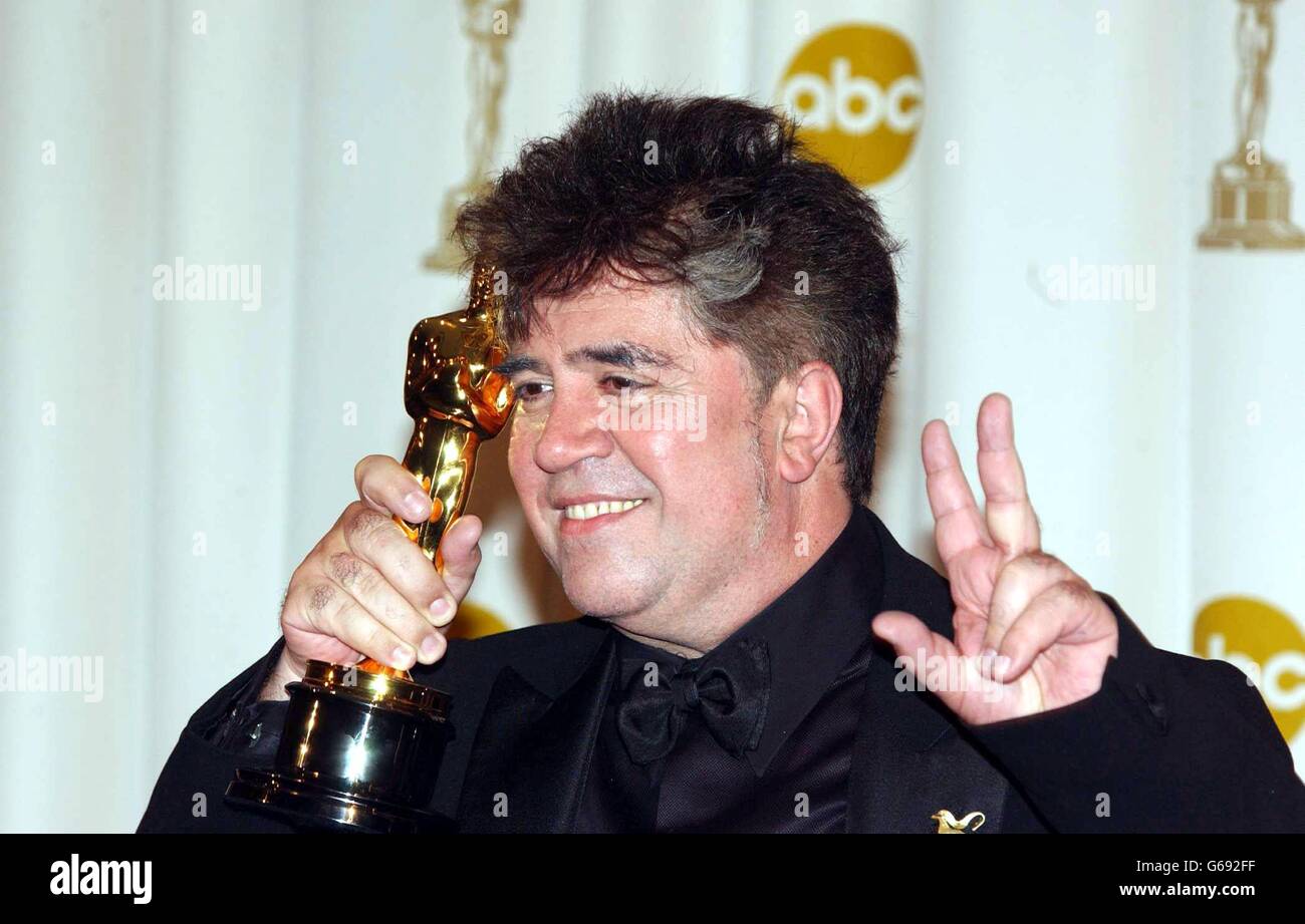 Oscars 2003 - Almodovar Foto de stock