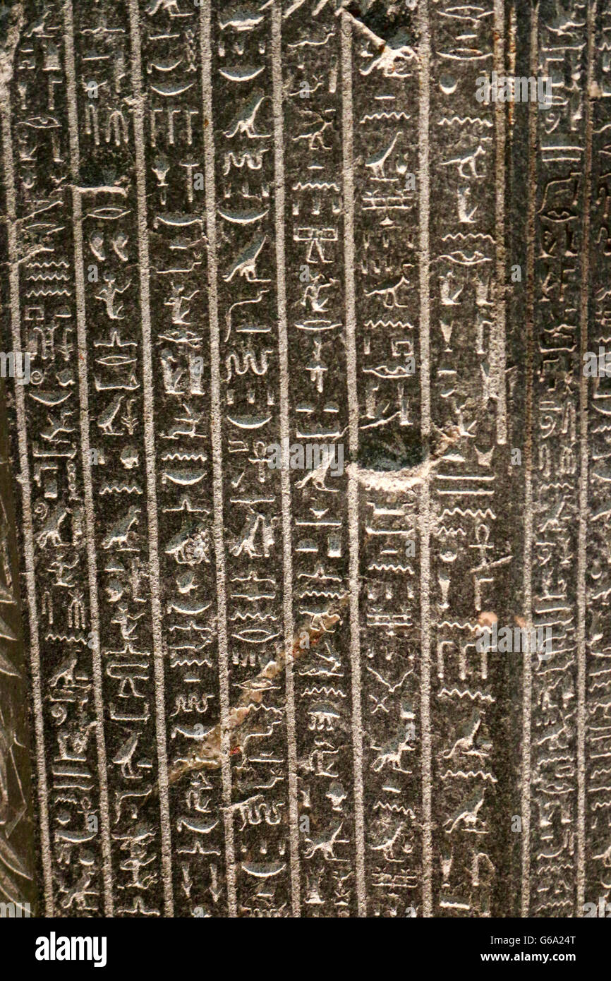 Aegyptische Hieroglyphen, Berlín. Foto de stock