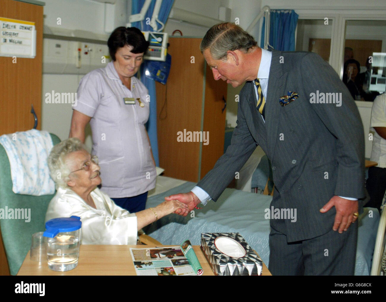 Visita el Hospital Príncipe de Gales Foto de stock