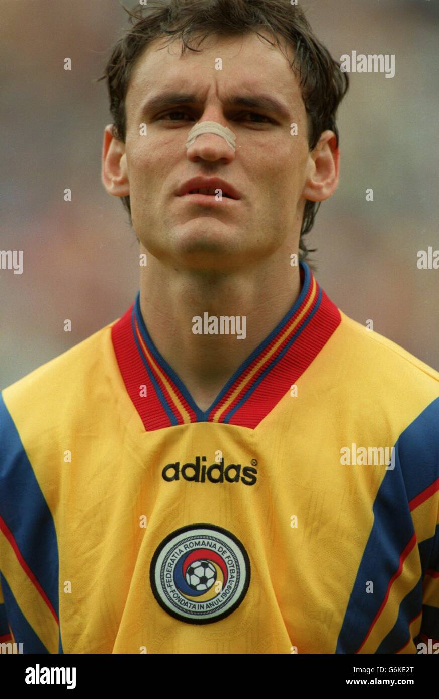 El fútbol. Euro 96. Rumania v España Foto de stock