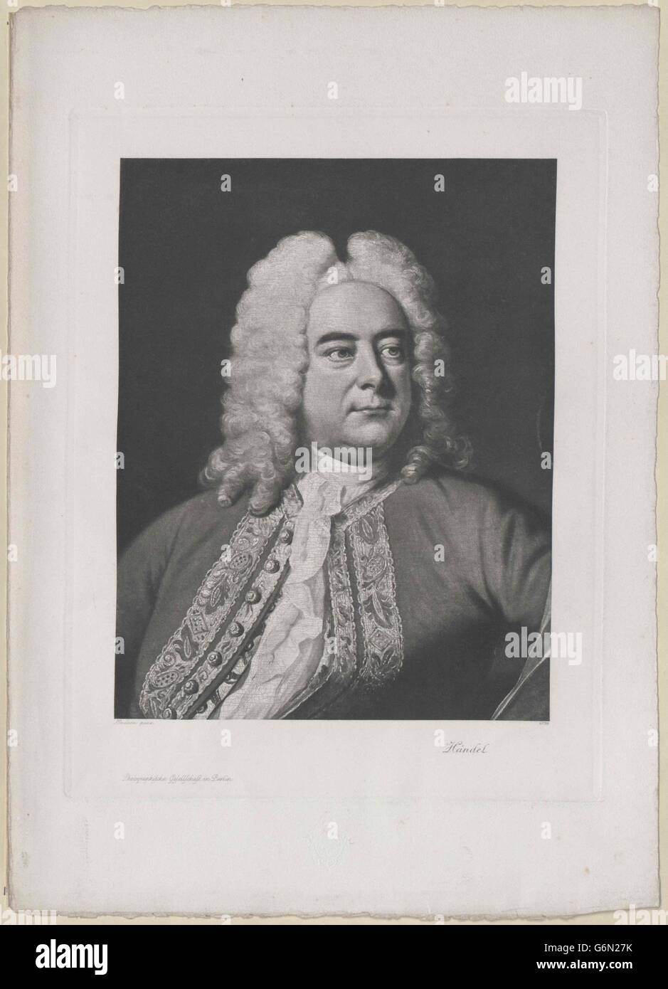 Georg Friedrich Händel, Foto de stock