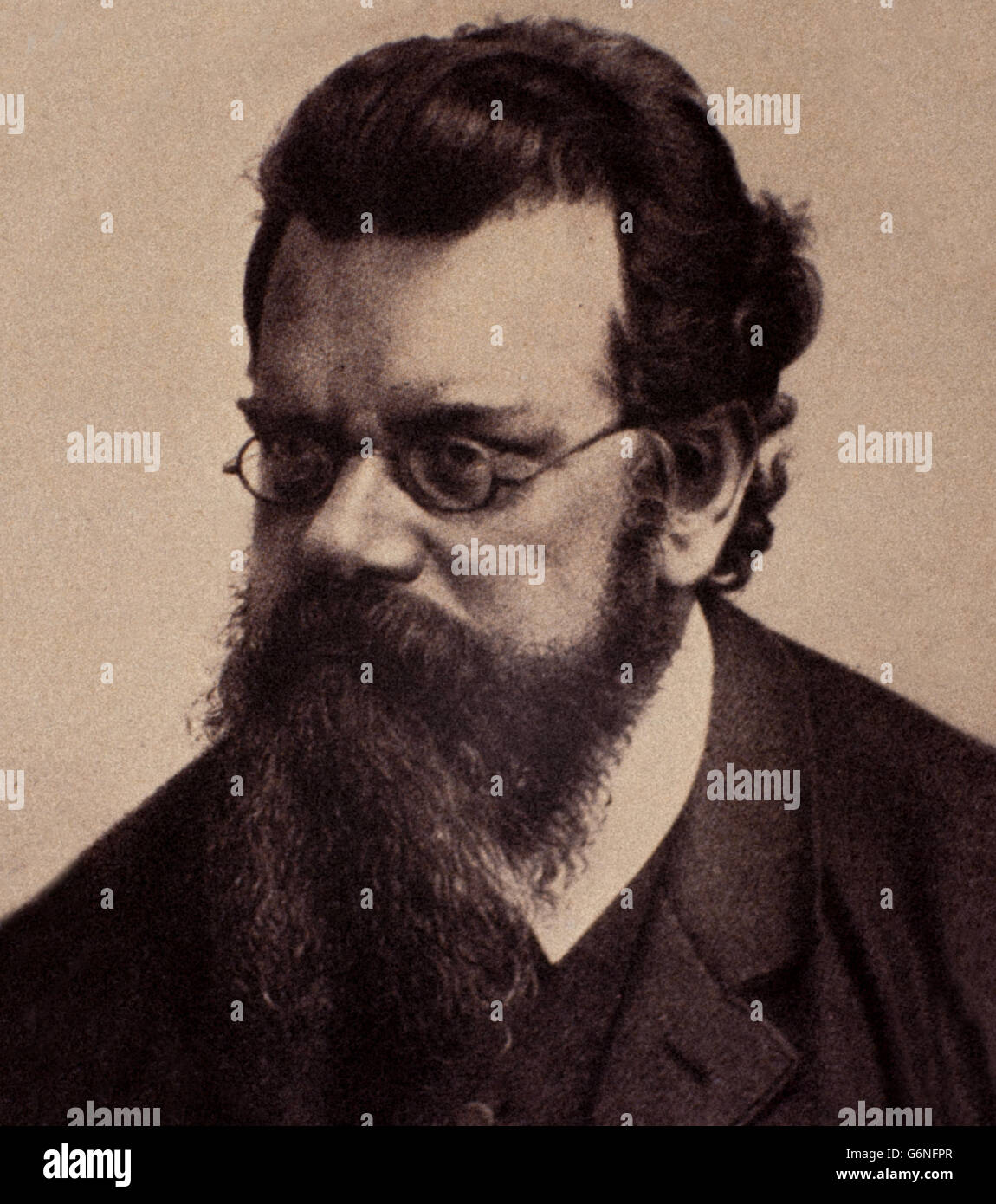 Eduard Ludwig Boltzmann (Viena, 20 de febrero de 1844 - Duino, 5 de septiembre de 1906) fue un físico, matemático y filósofo austriaco. Foto de stock