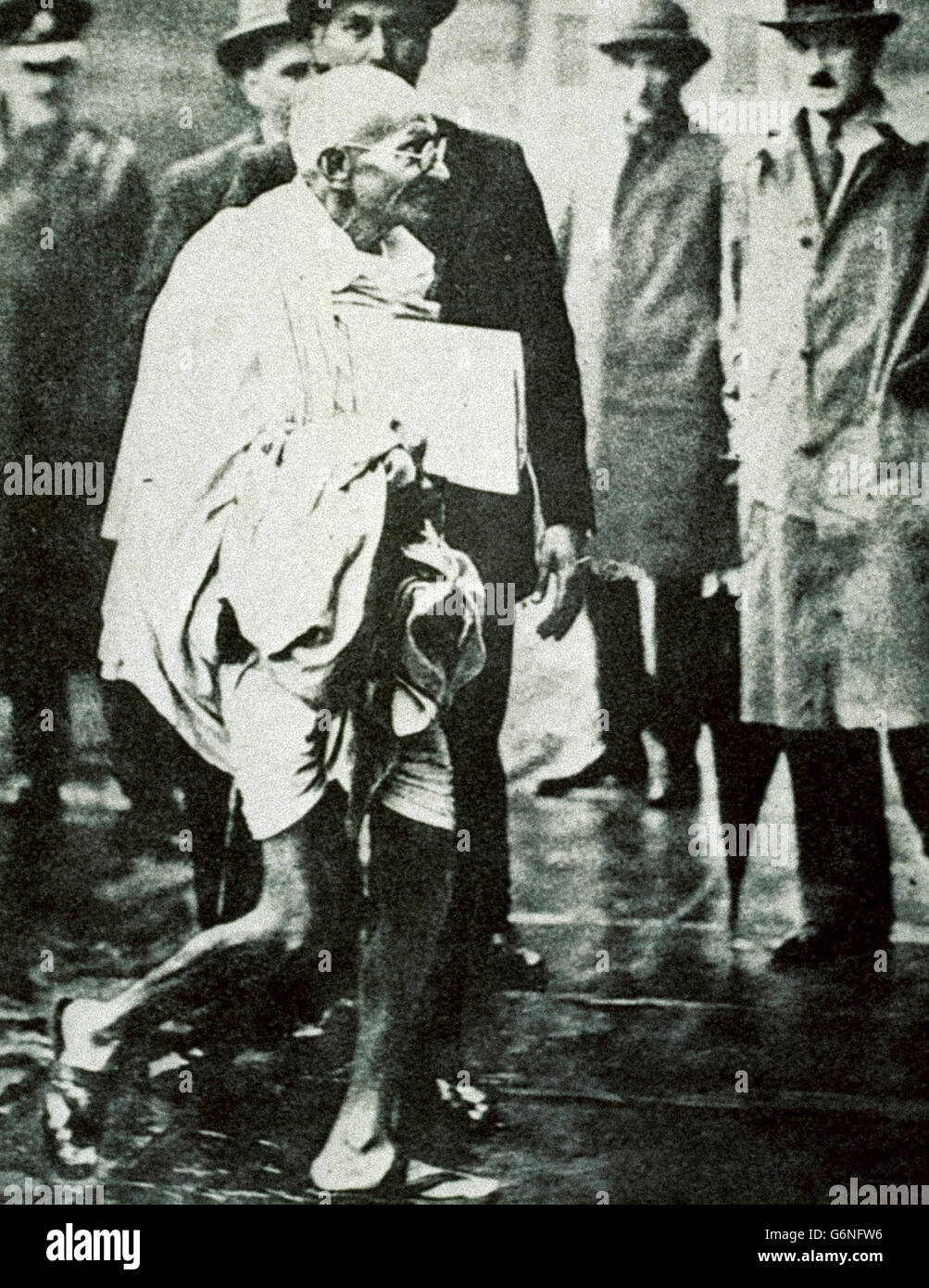 Mohandas Karamchand Gandhi -dijo el Mahatma (Porbandar, 2 de octubre de 1869 - Nueva Delhi, 30 de enero de 1948): Foto de stock