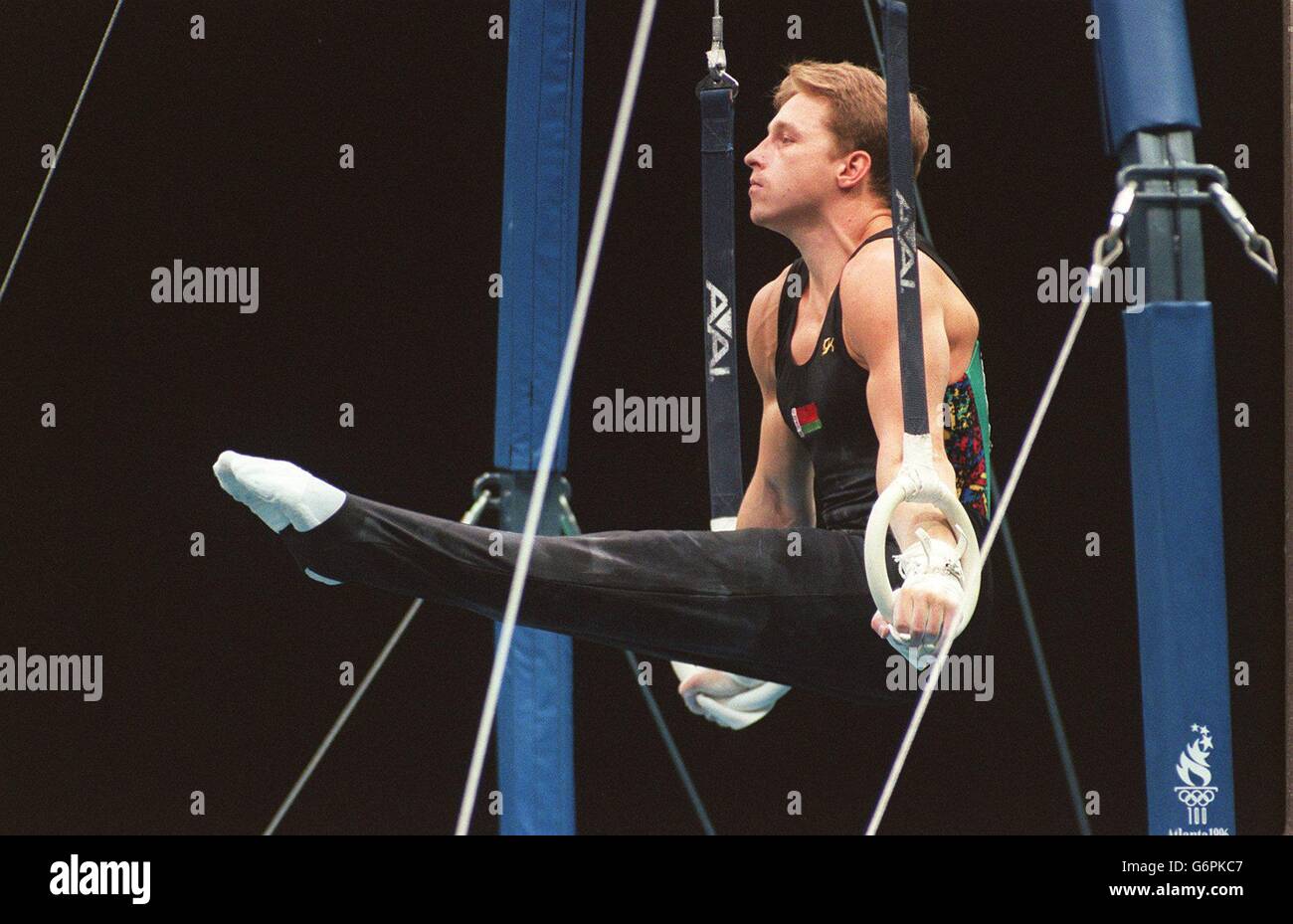 Los Juegos Olímpicos de Atlanta - Hombres - Aros de gimnasia Fotografía de stock Alamy