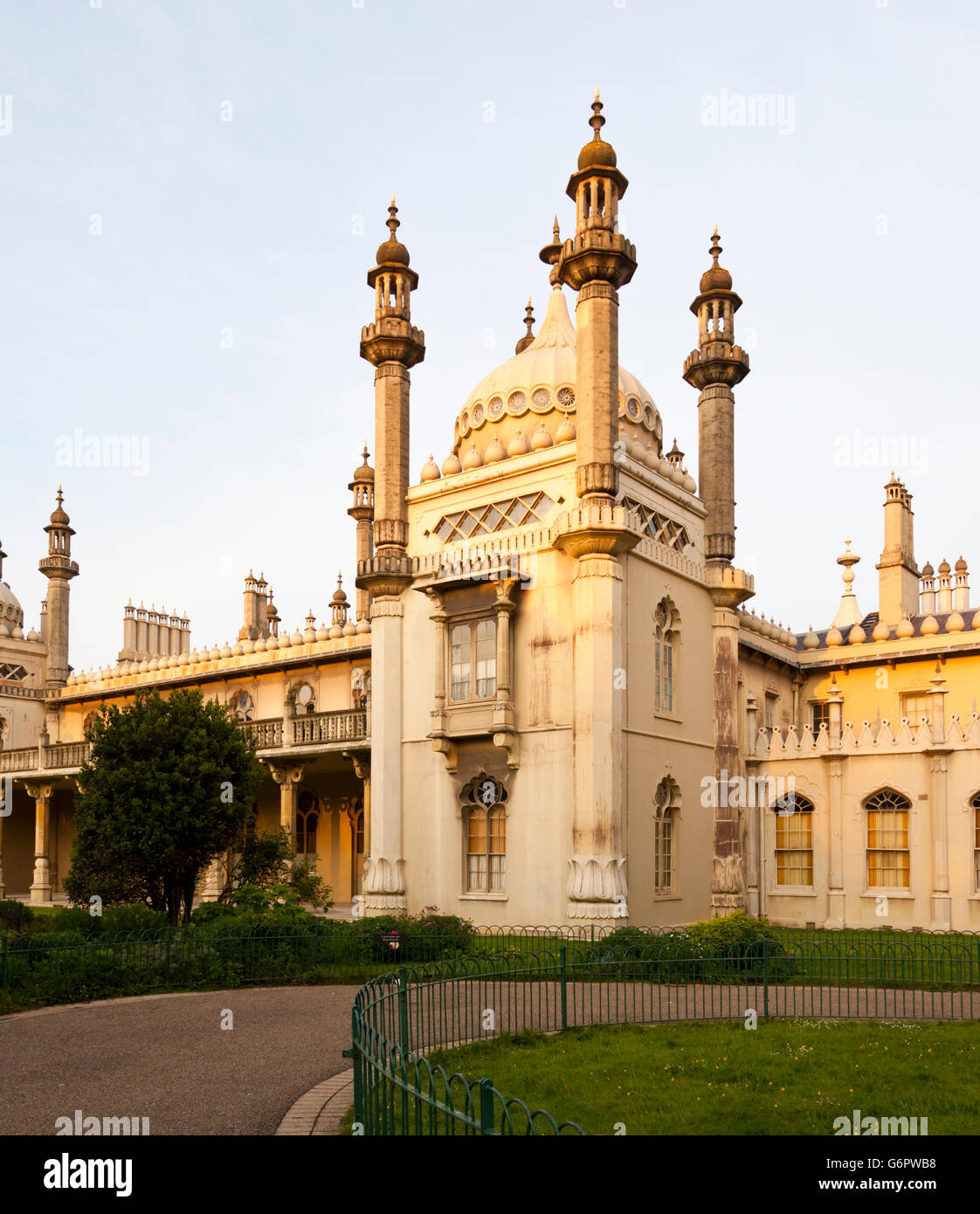 Detalles del Royal Pavilion en Brighton, East Sussex, Inglaterra Foto de stock