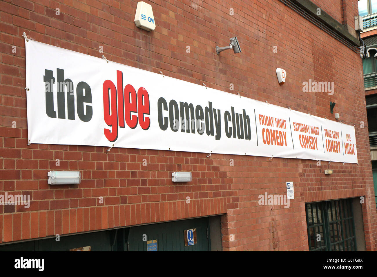 Vista general del Glee Club en Nottingham. Se ha determinado que el programa DE televisión ESTADOUNIDENSE Glee "ha enlutado y empañado" la reputación de la cadena de clubes de comedia del Reino Unido. Foto de stock