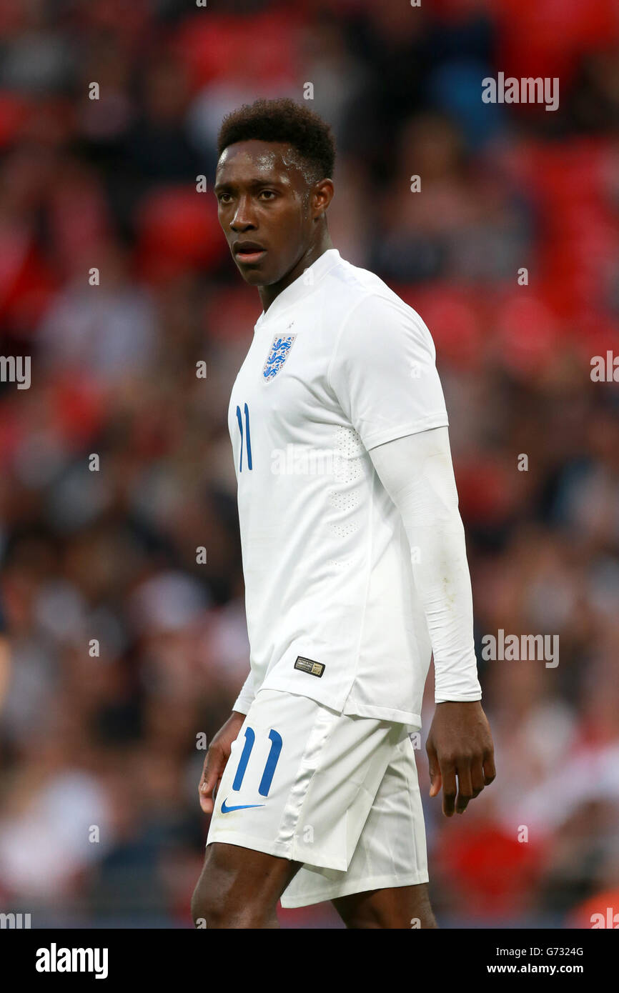 Fútbol - Copa Mundial 2014 - Friendly - England contra Peru - Estadio Wembley. Danny Welbeck de Inglaterra en acción Foto de stock