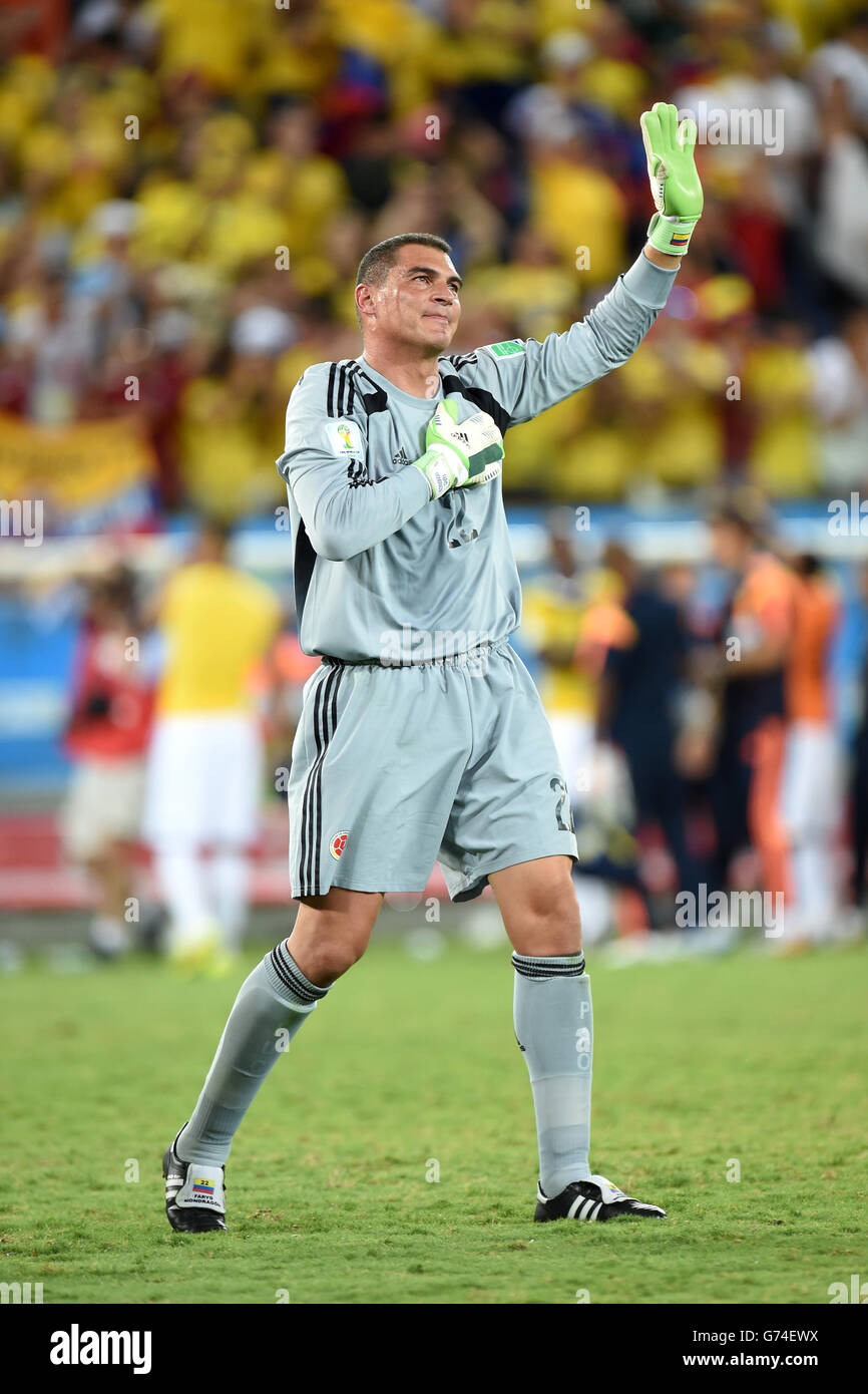 Colombia El portero Faryd Mondragon, quien es el jugador más antiguo en