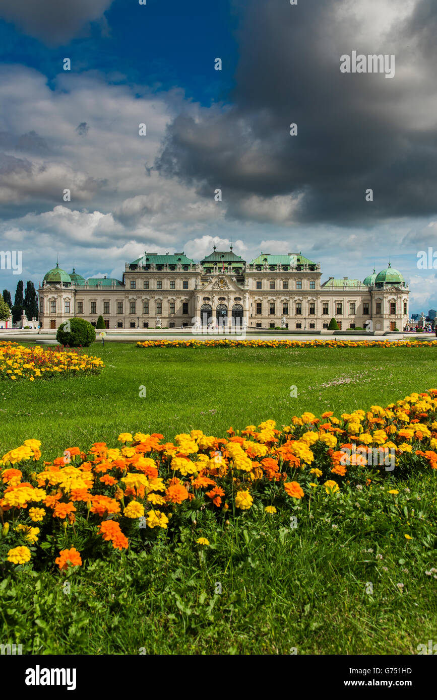 Parte alta del Belvedere, Viena, Austria Foto de stock
