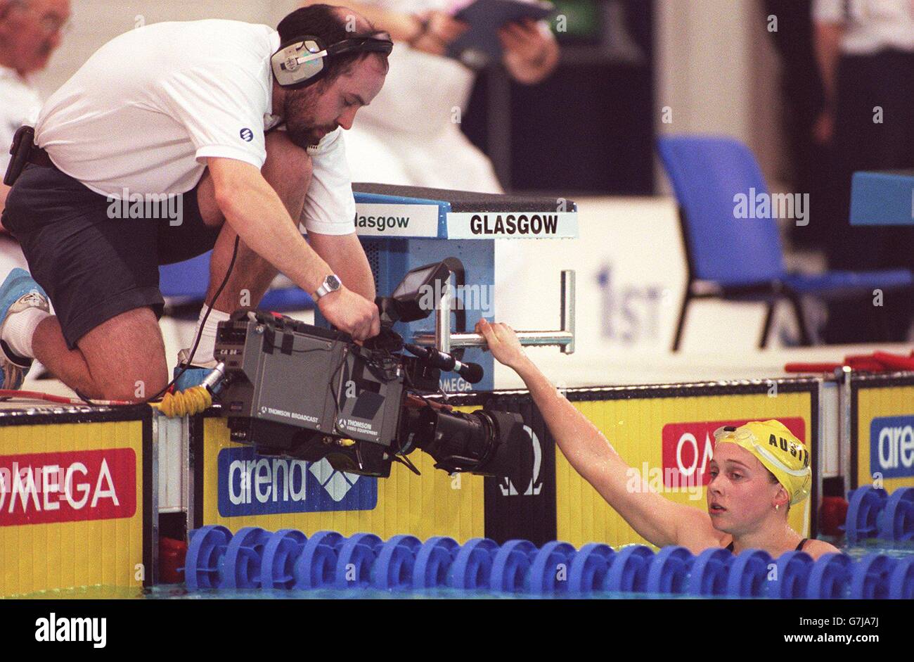 Natación... Copa Mundial de Fútbol Fina 1997. T. V. Crew en la Copa