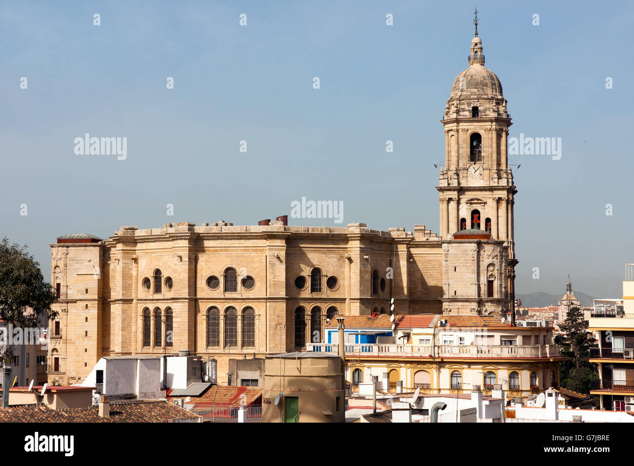 La Catedral de Málaga en España Foto de stock