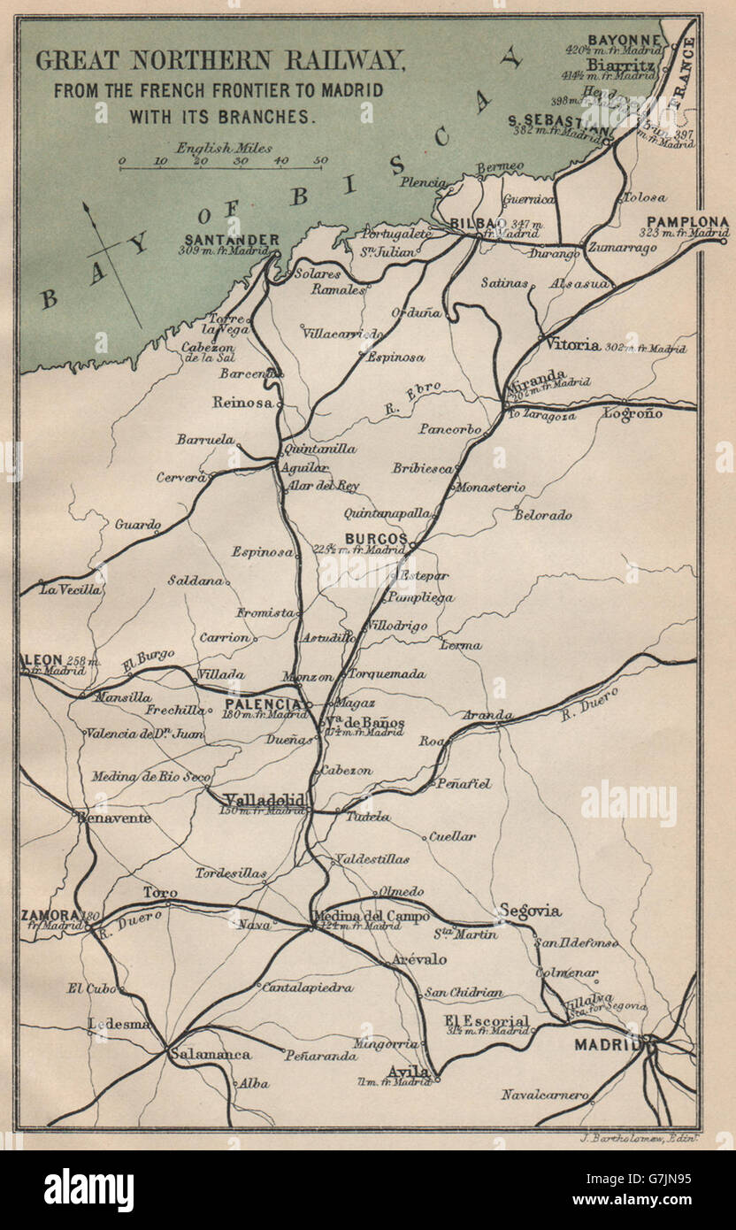 mapa madrid pamplona NE España ferrocarriles. Santander Bilbao Madrid Pamplona Zamora mapa madrid pamplona NE España ferrocarriles. Santander Bilbao Madrid Pamplona Zamora