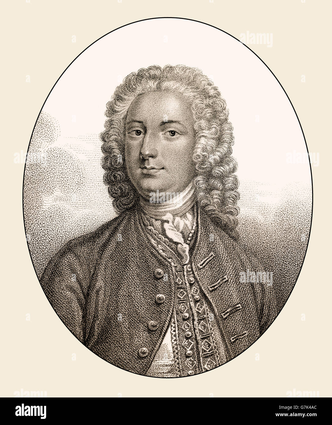 John Boyle, Conde de Cork 5º y 5º Conde de Orrery, 1707-1762, escritor inglés Foto de stock