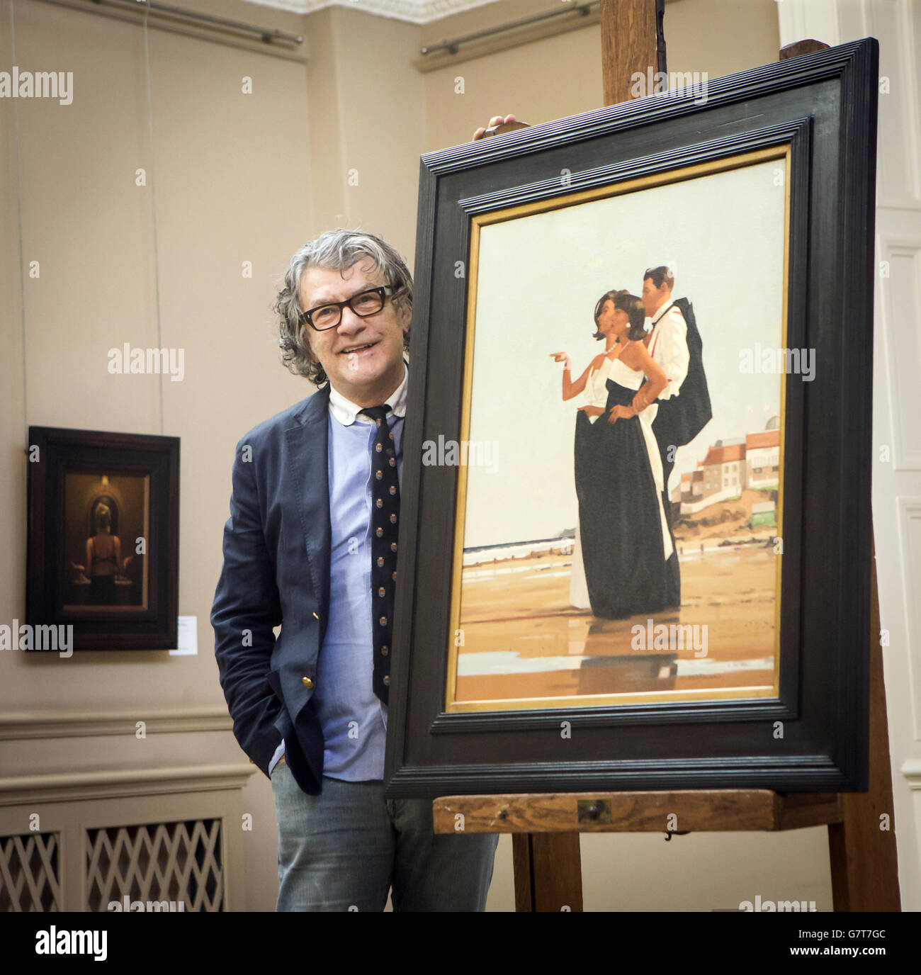 150,000, parte de una colección privada de sus pinturas en las subastas de Bonhams en Edimburgo. Foto de stock