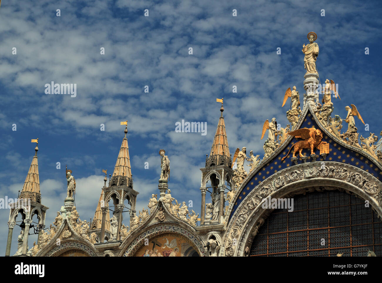 La Basílica de San Marcos, en Venecia, Italia Foto de stock