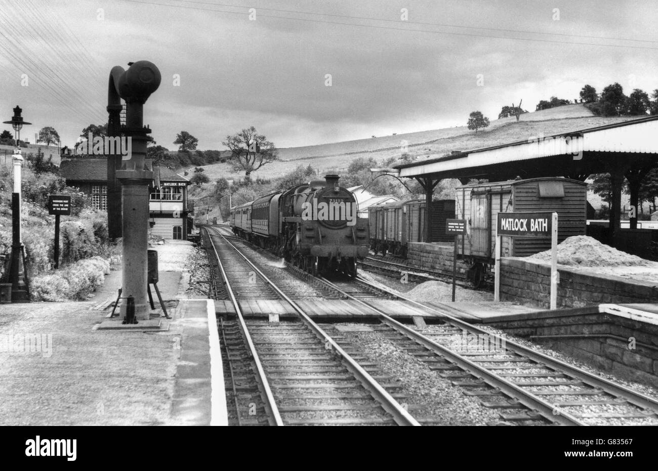 Antiguo ferrocarril midland Imágenes de stock en blanco y negro - Alamy