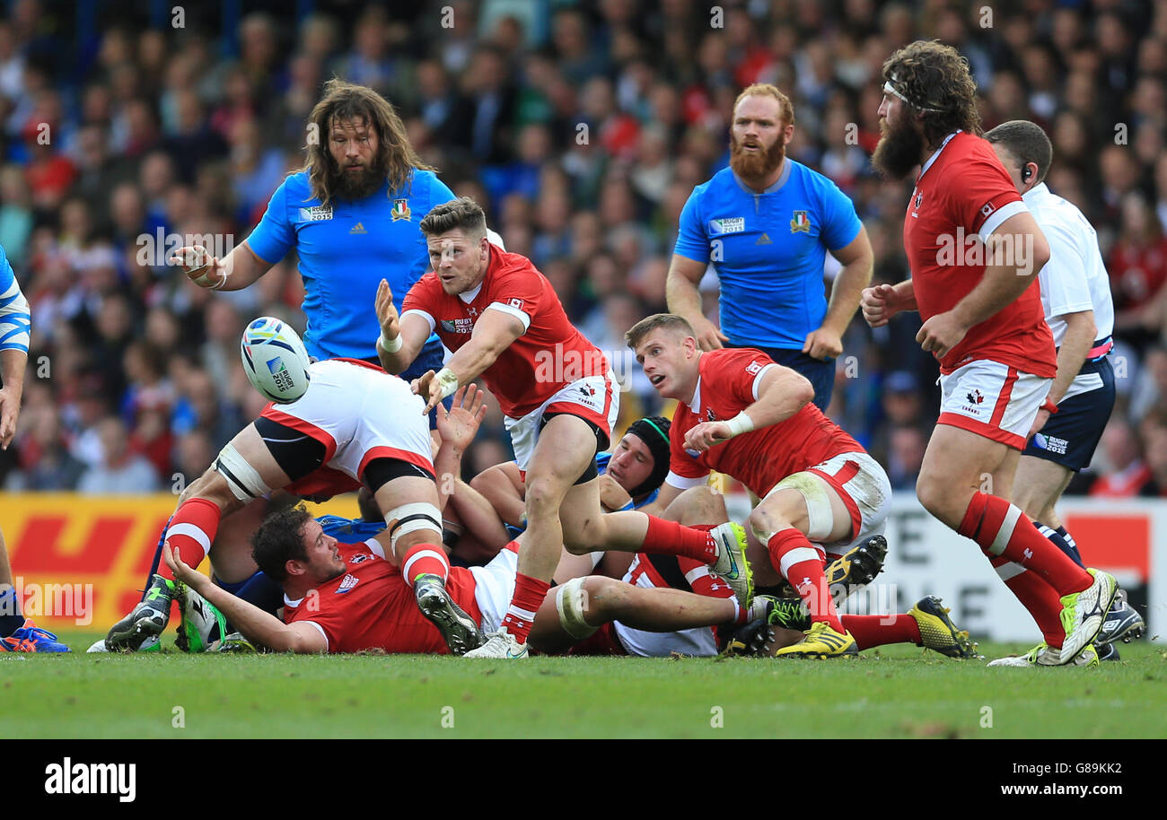 Rugby - Rugby World Cup 2015 - Grupo D - Italia v Canada - Elland Road Foto de stock